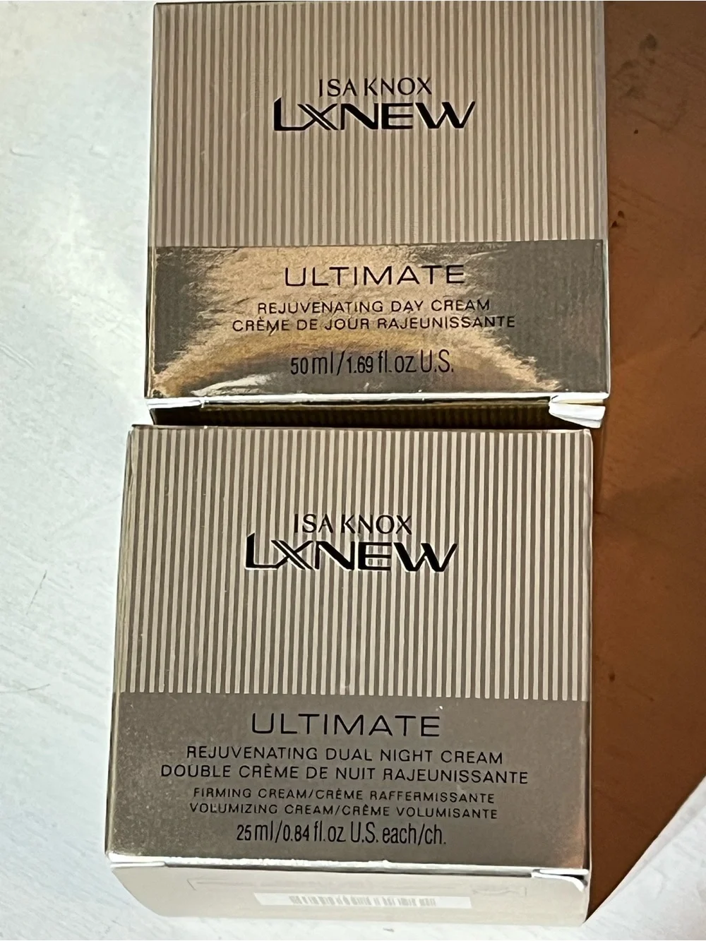 Avon Isa Knox LXNEW Ultimate Rejuvenating Dual Night Cream .85+0.85 fl oz 2 jars
